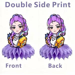 ชุดตกแต่งโต๊ะรูปผึ้ง 8 ชิ้น <span class=keywords><strong>ส</strong></span>ำหรับงานปาร์ตี้<span class=keywords><strong>วัน</strong></span><span class=keywords><strong>เกิด</strong></span>ธีม Demon Movie Hunters ของตกแต่งโต๊ะสำหรับงานปาร์ตี้เด็ก - Product Image 5