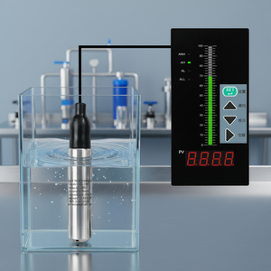 חיישן מפלס מים עמוקים של AOSHENG, משדר טבול, דיוק 0.5%, מתכת, IP68, כבל 200 מטר, ניטור מי תהום H2O - Product Image 1