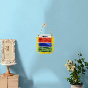 Banderín colgante para espejo retrovisor de coche y decoración del hogar, impresión Digital de logotipo personalizado, Material satinado - Product Image 2