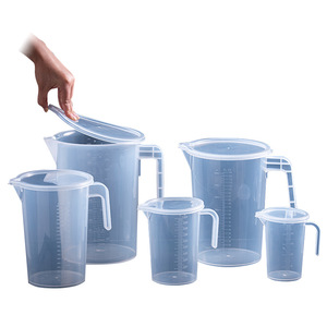 <b>Measuring</b> Cup Set Plastic With Lid Graduated For Kitchen Baking 1000Ml Capacity - Product Image 5