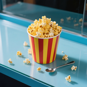 ถังใส่ป๊อปคอร์นไก่<span class=keywords><strong>ทอด</strong></span>ถ้วยกระดาษพิมพ์ลายแบบกำหนดเอง - Product Image 6