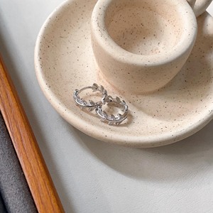 S925 Pure Silver Huggie <b>Earrings</b> Plant Shape Claw Set Crystal Women's Fashion Ear <b>Cuffs</b> Everyday Wear - Product Image 3