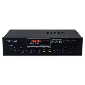 Tianlai USB-80A sondaj ses 2.1 Bluetooth Stereo alıcıları amplifikatörler Mini ses güç amplifikatörü ev uzaktan kumanda için