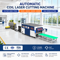 Machine de découpe laser à fibre à bobine de haute précision 2000W avec chargement et déchargement automatiques pour ligne de découpe de bobines métalliques, certifiée ISO CE