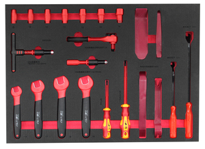 Shinely Shinely Lt-230166 Bibo 166 pièces – Nouveaux kits d'outils isolés VDE pour l'énergie nouvelle : tournevis, clés, douilles, outils pour tôles - Product Image 3