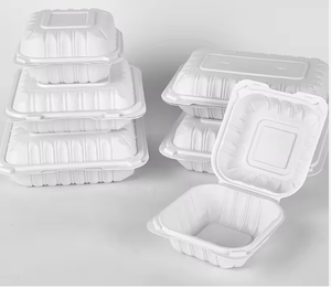 Venta Directa de Fábrica, Caja Bento Desechable Biodegradable de MFPP, Cajas Plegables Tipo Concha para Almuerzo, para Restaurantes, Venta al Por Mayor, Fiestas - Product Image 2