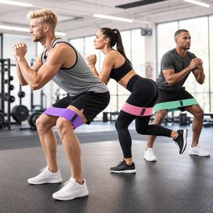 Custom <b>Workout</b> Fabric 3 Levels Exercise Resistance Booty <b>Bands</b> Set for Legs and Butt - Product Image 3