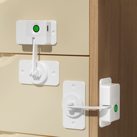 Serrure de meuble intelligente à empreinte digitale, loquet biométrique pour tiroir de meuble pour la sécurité des bébés, installation sans outil, déverrouillage rapide en un clic