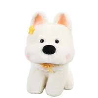 Peluche adorable West Highland White Terrier avec nœud papillon, coussin doux en forme de chien pour la vente en gros et les commandes de marques