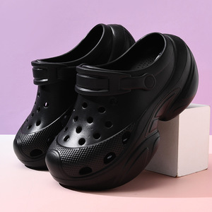 Women's Platform <b>Clogs</b> White 5Cm Thick Sole Breathable EVA Beach Sandals Summer Shoes - Product Image 3