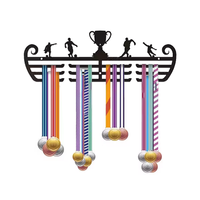 Support de médailles, organisateur de médailles, support pour médailles avec crochets pour les courses, les prix et les rubans