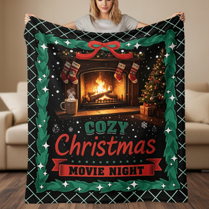 Manta de Forro Polar con Diseño de Póster de Película, Estilo <span class=keywords><strong>Cine</strong></span>, <span class=keywords><strong>para</strong></span> Niños y Niñas, Decoración de <span class=keywords><strong>Cine</strong></span> en Casa, Impresión Retro de Tira de Película, Regalo Estético - Product Image 1