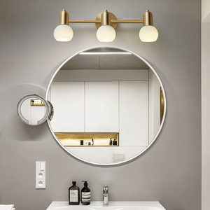 <span class=keywords><strong>Espejo</strong></span> 2I totalmente de cobre, luz frontal, baño, lavabo, inodoro, <span class=keywords><strong>tocador</strong></span>, pared con iluminación <span class=keywords><strong>LED</strong></span> - Product Image 5