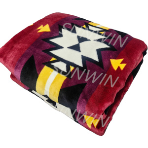 Listo Stock Southwest Venta al por mayor Impresión de vaca <span class=keywords><strong>Azteca</strong></span> Una capa Impreso Cama Sofá Estilo <span class=keywords><strong>azteca</strong></span> Mantas de lana - Product Image 4