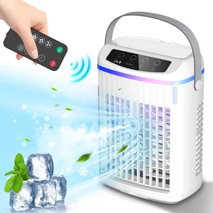 Custom Led Control Plastic Body Portable Cooling Mini Evaporative Mobile Room Ac Dc Home Air Cooler Tower Fan