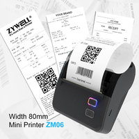 ZYWELL mini imprimante thermique bluetooth imprimante de facture portable imprimante de reçus mobile