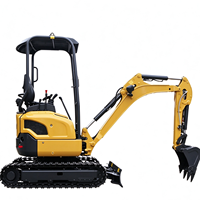 Mini-excavatrice sur chenilles XE17U d'occasion 2024, 1,7 tonne, châssis télescopique, haute efficacité, petite excavatrice