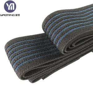 Nhà Máy Cung Cấp Màu Đen Và Màu Xanh Sọc 40Mm Nylon Tùy Chỉnh Cao Vải Đàn Hồi Ban Nhạc