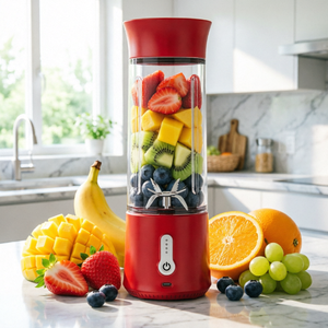 Práctica Licuadora Portátil Recargable por USB para el Hogar, Vaso Mezclador Eléctrico Pequeño para Jugos y Smoothies Caseros - Product Image 1