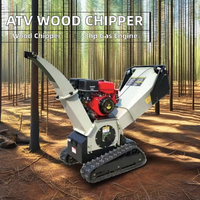 Broyeur de bois ATV Ruichen 8 pouces, moteur à essence, boîte de vitesses, garantie 1 an pour le fendage