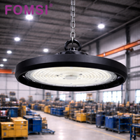 Lumière LED industrielle à haute luminosité FOMSI avec interrupteur à bascule, puissance réglable, 100W-200W, éclairage LED industriel, IP65, étanche, lampe d'entrepôt, lampe d'atelier