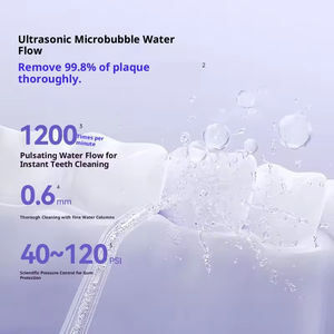 Irrigador Bucal Eléctrico Portátil Impermeable IPX7 con Más de 5 Niveles de Presión, Apto para Uso en Exteriores, Autocaravanas y Hoteles, Operación en Inglés - Product Image 2