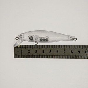 NOUVEAU OEM 8,5 cm 7,8 g Vente en gros Leurres flottants Minnow transparents non peints en ABS pour la pêche au bar - Product Image 4