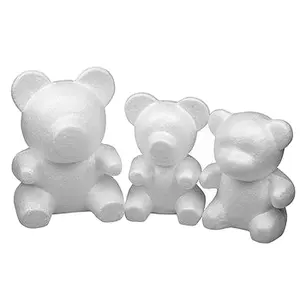 Styrofoam beruang Teddy mawar Model hewan dapat menarik anak-anak DIY Manual bahan Thanksgiving hadiah Valentine