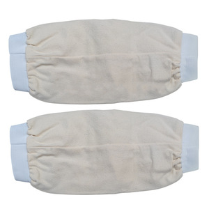White Canvas Protective Sleeves Elastic Cuff <b>Welding</b> Workwear Adult Men - Product Image 5