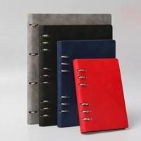 Libreta de Cuero PU con Tapa Dura, Personalizada con Logotipo, Hilo Cosido a Color, con Hebilla Metálica, para Promoción Empresarial, Tamaños A5, A6, B5