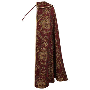 Cape médiévale Renaissance pour hommes et femmes, costume de fête, performance scénique, vêtements d'extérieur, motif <span class=keywords><strong>baroque</strong></span> rétro, cape - Product Image 4