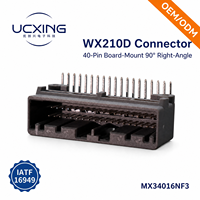 Connecteur de têtes de bornes PCB MX34016NF3 WX-210 à 40 broches, angle droit 90 degrés, pas de 2,2 mm, 2,5 A 12 V, certifié IATF16949, OEM d'usine