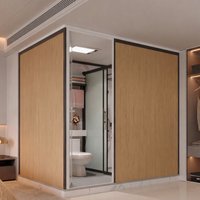 Unité de salle de bain préfabriquée tout-en-un en matériau SMC, salle de bain modulaire préinstallée en usine pour appartement