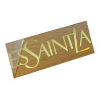 Conception avancée 3D Nickel Métal Logo Autocollants Impression Personnalisé Métal Transfert Autocollant Pour Paquets