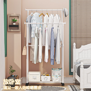 Tendedero de Ropa Plegable Extra Grueso, Simple, de Pie, con Perchero, para Dormitorio o Balcón Interior - Product Image 3