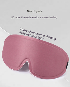 หน้ากาก3D ผ้าไหมแบบโค้งเว้าสำหรับเวลานอนข้างพร้อมสายรัดยืดหยุ่นระบายอากาศได้ผ้านุ่ม - Product Image 4