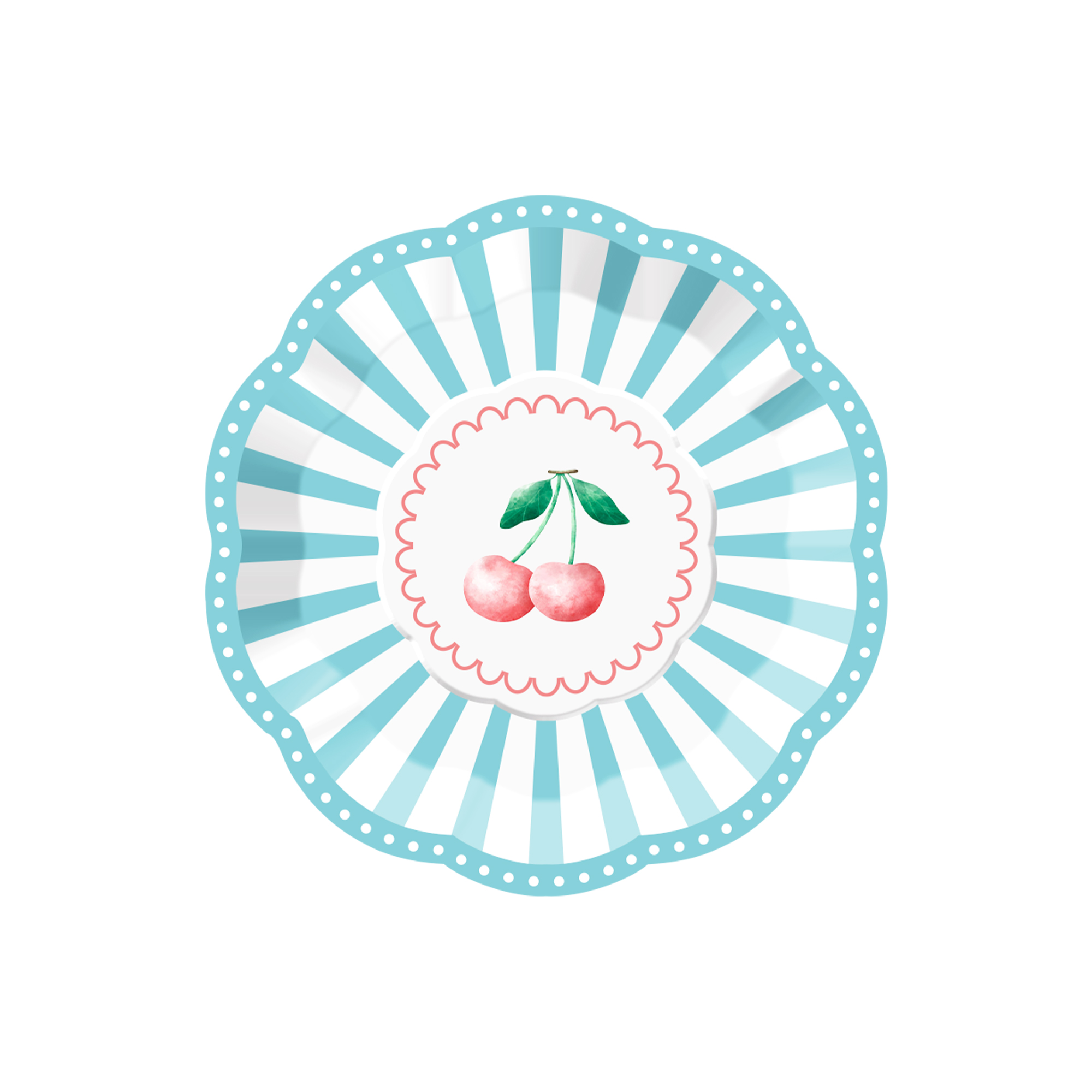 Plato de papel de 9 pulgadas * 8 unidades