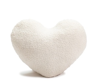 Nouveau design 2026 : <span class=keywords><strong>Coussin</strong></span> matelassé <span class=keywords><strong>en</strong></span> <span class=keywords><strong>forme</strong></span> <span class=keywords><strong>de</strong></span> cœur, couleur blanche, <span class=keywords><strong>en</strong></span> polyester/coton, garnissage 100 % fibres <span class=keywords><strong>de</strong></span> polyester - Product Image 1
