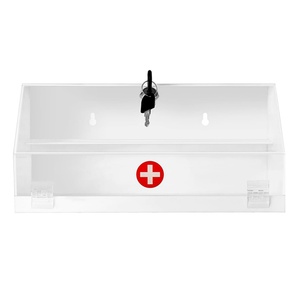 Caja de Seguridad Acrílica Transparente Moderna Personalizada por el Fabricante, Lavable, para Farmacias y Comercios Minoristas, con Cerradura - Product Image 2