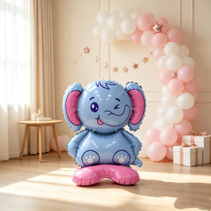 Ballons en aluminium 4D autoportants en gros, animaux (dinosaures, animaux marins, animaux de la ferme, animaux du zoo), pour décoration de fête d'<span class=keywords><strong>anniversaire</strong></span> d'enfants et de baby shower - Product Image 2
