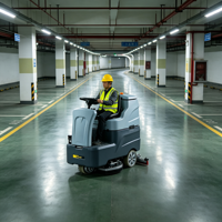 Brosse motorisée pour autolaveuse autoportée, puissance 250W*2, pour parking souterrain
