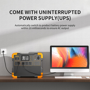 Système d'énergie solaire 2200W 1526WH UPS, station d'alimentation portable, générateur solaire à charge rapide supérieure, système d'énergie solaire - Product Image 4