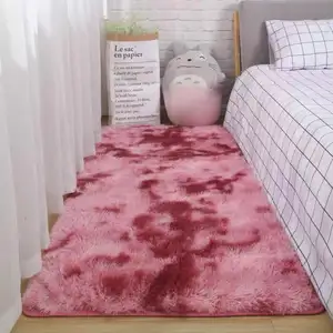 Tapis décoratif de salon en peluche, doux, impression personnalisée, luxueux, pour la maison