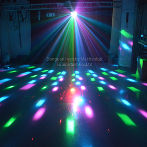 Xách tay LED + laser bướm Disco Đảng đèn đa màu sắc ánh sáng sân khấu DMX512 nhà trang trí đám cưới Câu lạc bộ ánh sáng với từ xa - Product Image 4