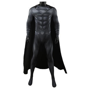 Nuevo <span class=keywords><strong>Disfraz</strong></span> de <span class=keywords><strong>Superman</strong></span> Cavill Negro de DC 2026, Traje de Cosplay Negro para Halloween - Product Image 2