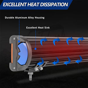 180 độ ánh sáng bảo hiểm 15 inch 110W 12-24 <span class=keywords><strong>Volt</strong></span> kết hợp chùm hổ phách bên Shooter dẫn thanh ánh sáng - Product Image 3