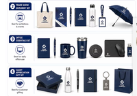 Juego de Regalo Promocional de Acero Inoxidable Personalizado, Cuaderno con Logotipo Grabado, Bolígrafo, Caja de Regalo al por Mayor, Regalos Empresariales