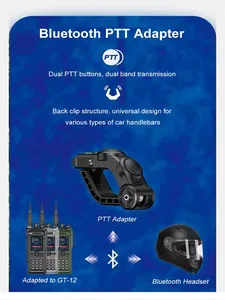 ปุ่มกดส่งสัญญาณไร้สาย <span class=keywords><strong>SENHAIX</strong></span> GT-12 สำหรับวิทยุสื่อสารแบบสองทาง, ปุ่มกดส่งสัญญาณแบบพกพาสำหรับขี่มอเตอร์ไซค์ รุ่น L795 - Product Image 6