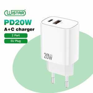 Adaptateur secteur portable Wistar 20W à charge rapide Type C PD QC, prise EU, pour téléphone mobile – <span class=keywords><strong>Prix</strong></span> usine - Product Image 1