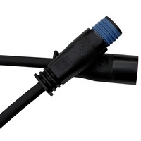Connecteurs étanches IP67 mâle-femelle personnalisés Omei avec boîtier PVC pour panneaux LED, enseignes néon, panneaux solaires, applications d'ingénierie, classés 5A